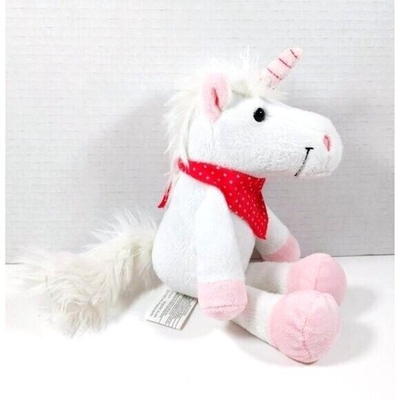 Lot of 5 Christmas Kinder Plush Unicorn, Penguin, Moose, Polar Bear, Squirrel - Picture 2 of 16